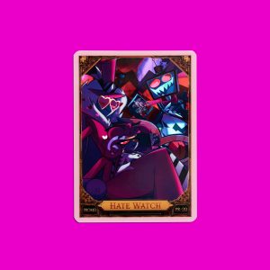 Hazbin Hotel Trading Cards Hate Watch Cracked Ice Promo Card (PR-20)
