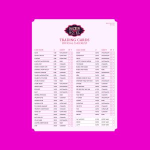 Hazbin Hotel Trading Cards Official Checklist